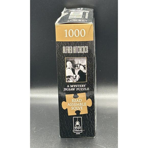 Alfred Hitchcock Mystery Jigsaw Puzzle Read Assemble Solve 1000 Pieces - Picture 4 of 6